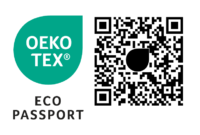 KULKOTE® 7 OEKO-TEX® ECO PASSPORT label with QR code for certification verification