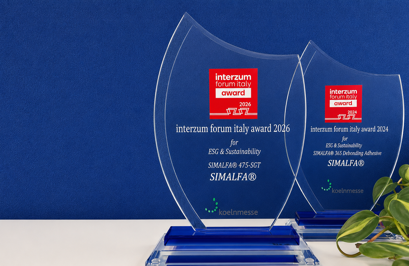 Interzum forum italy Awards 2024 und 2026 für SIMALFA® Klebstoffinnovationen