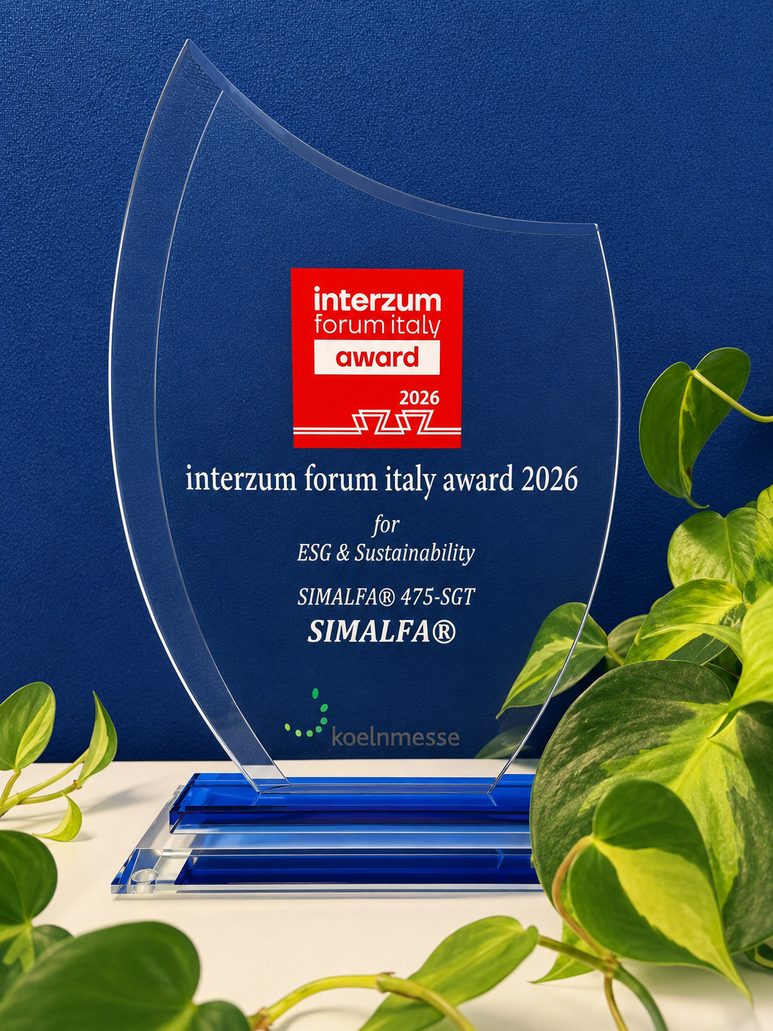 Startseite 15 SIMALFA® 475-SGT gewinnt den interzum forum italy Award 2026